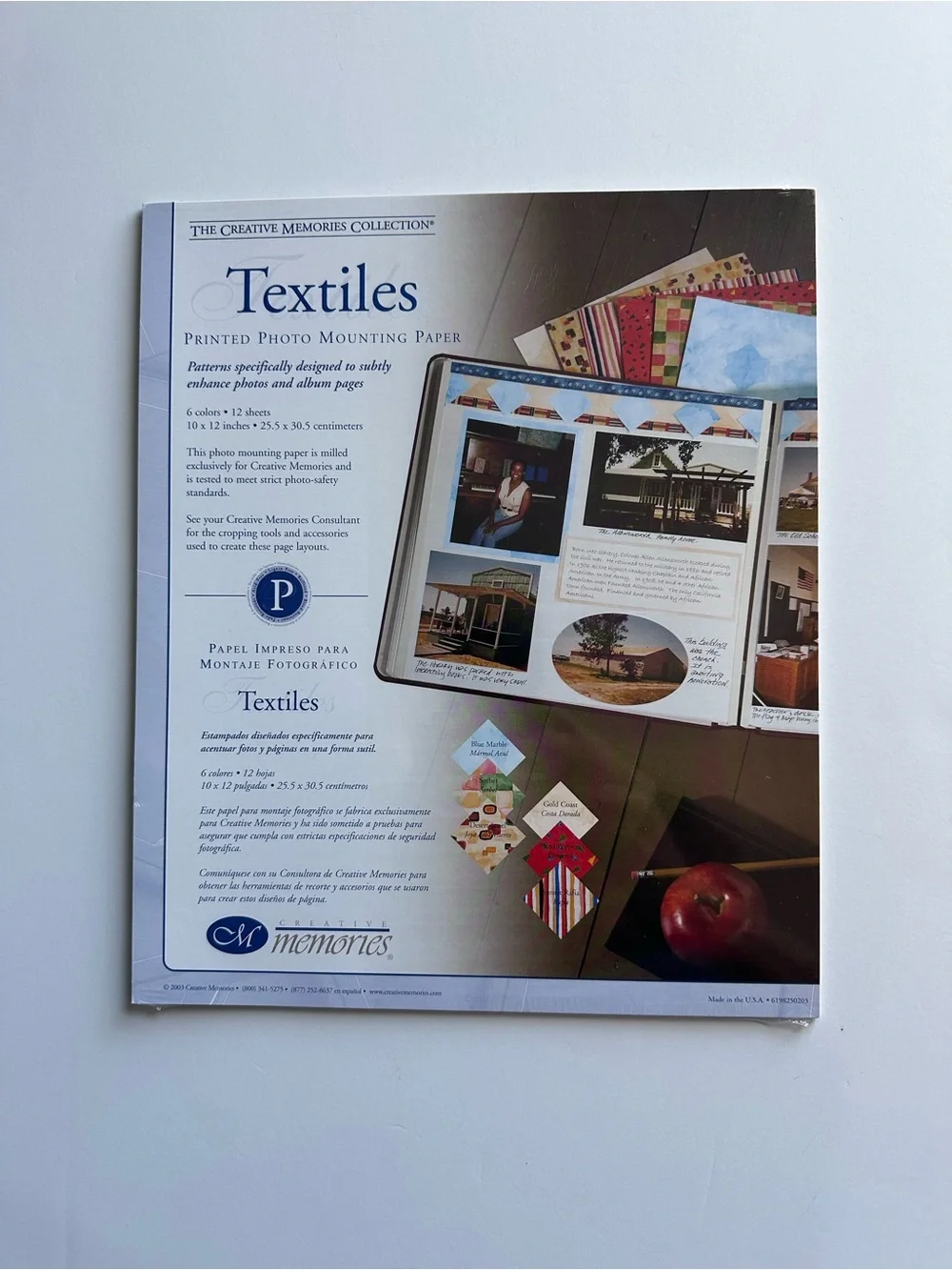 Creative Memories Textiles Printed Photo Mounting Paper - Decorative Patterns